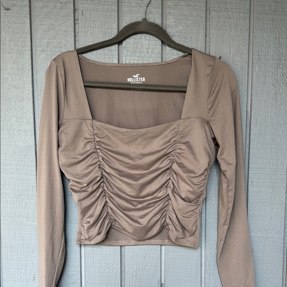 Hollister Tops - Hollister Women's Brown Ruched Top
